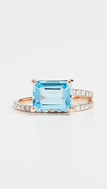 Mateo 14k Blue Topaz Point of Focus Ring