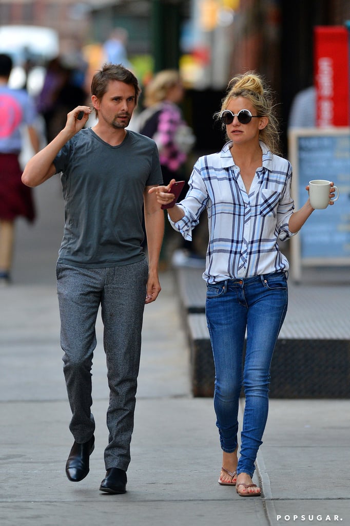 Kate Hudson and Matthew Bellamy Getting Coffee in NYC