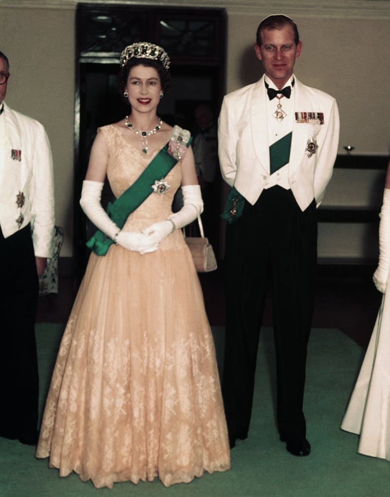 Queen Elizabeth II's Dark Lipstick in 1956