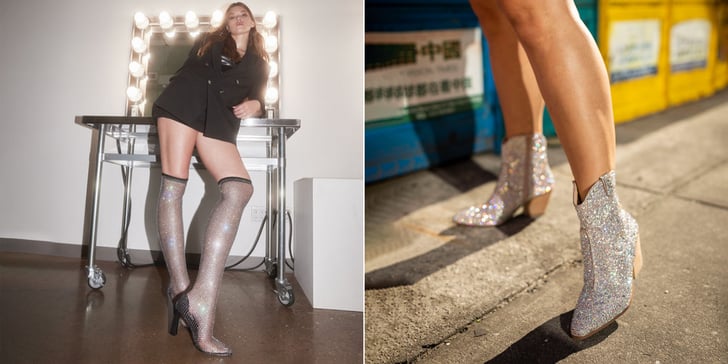 sparkly low heel shoes
