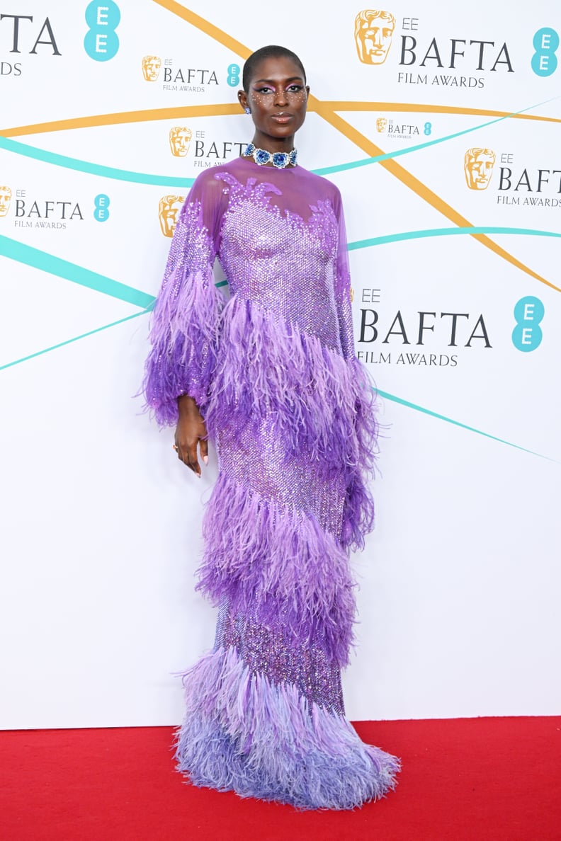 Jodie Turner-Smith's Crystal Makeup at the 2023 BAFTAs