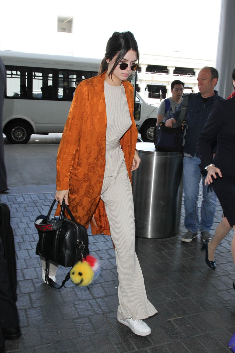 Kendall Jenner Leggings Travel Outfit