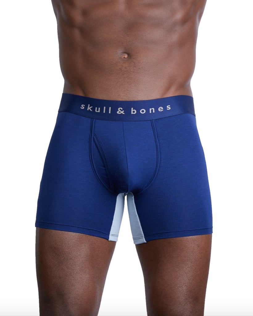 Skull & Bones Just the Bones Boxer Brief in Navy