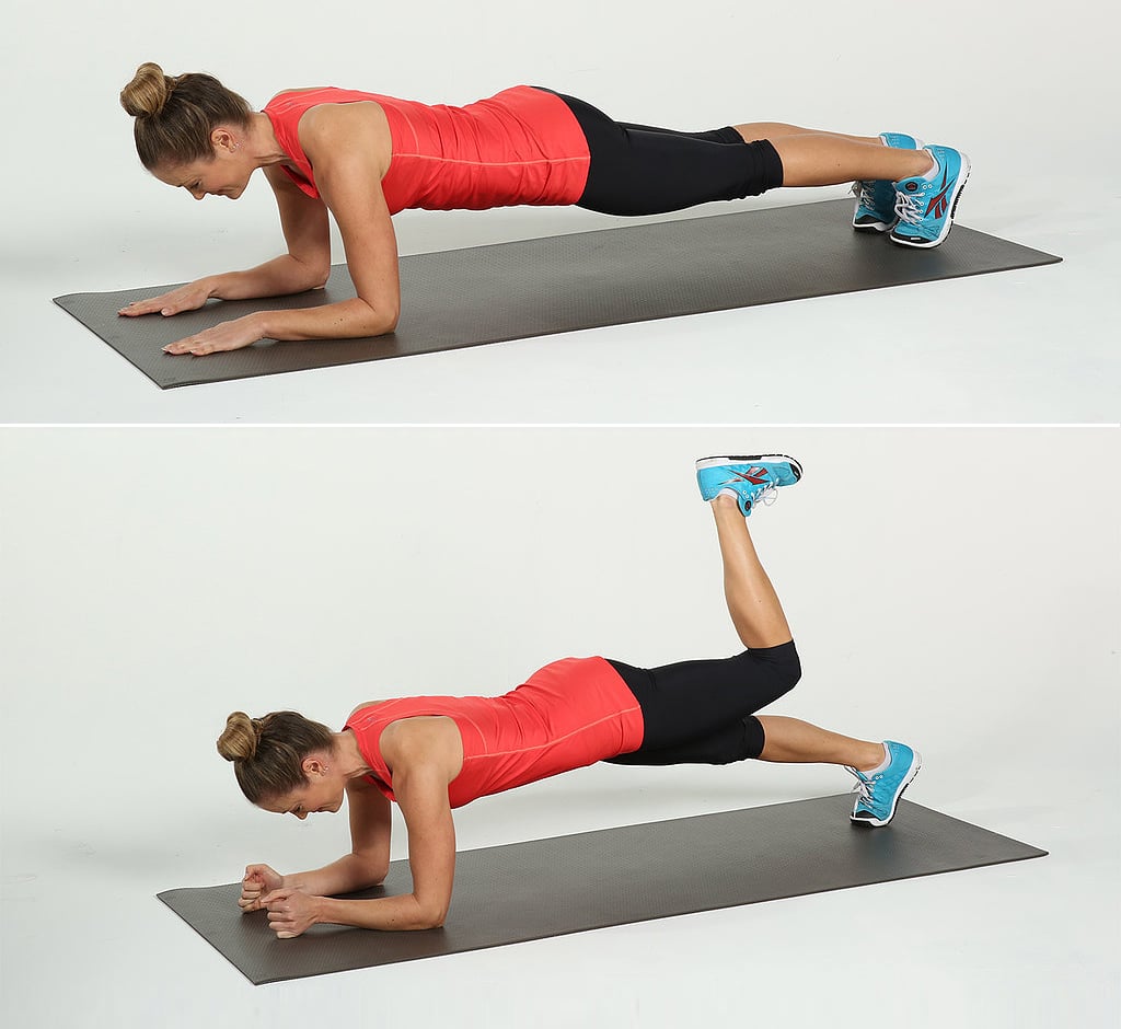 Elbow Plank With Donkey Kick