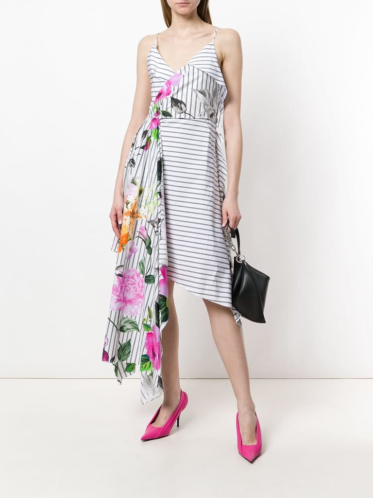 Off-White Floral Sleeveless Dress