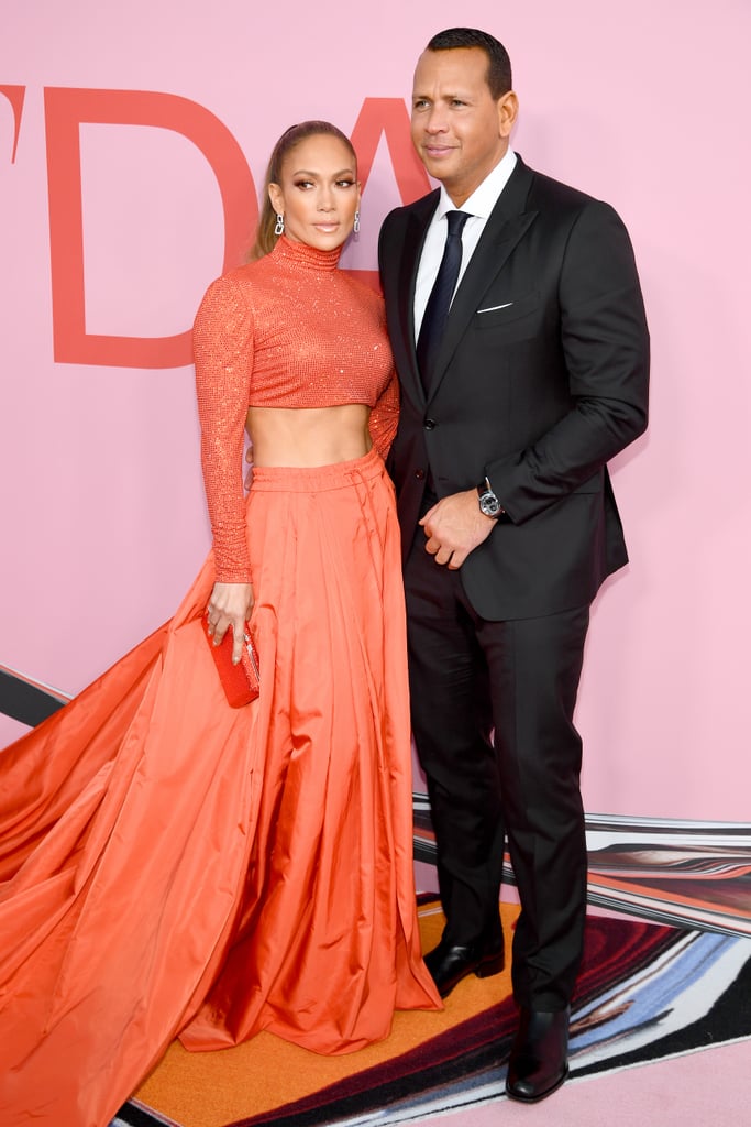 Jennifer Lopez and Alex Rodriguez At 2019 CFDA Awards