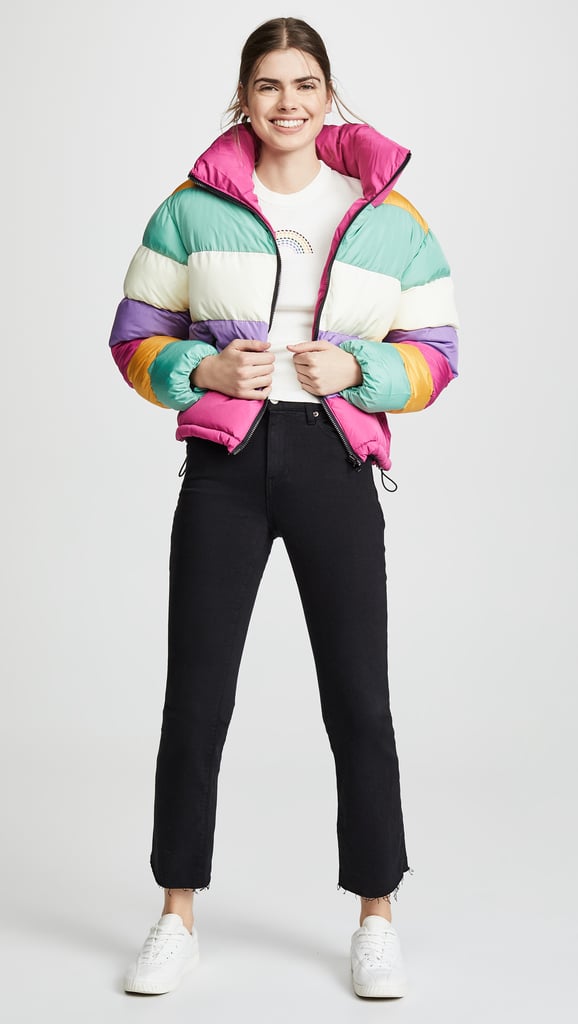 Glamorous Rainbow Puffer Jacket Best Jackets For Women 2019