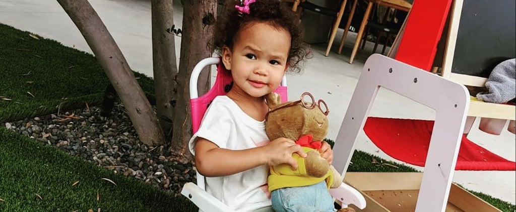 Chrissy Teigen Gives Luna an Arthur Doll 2018