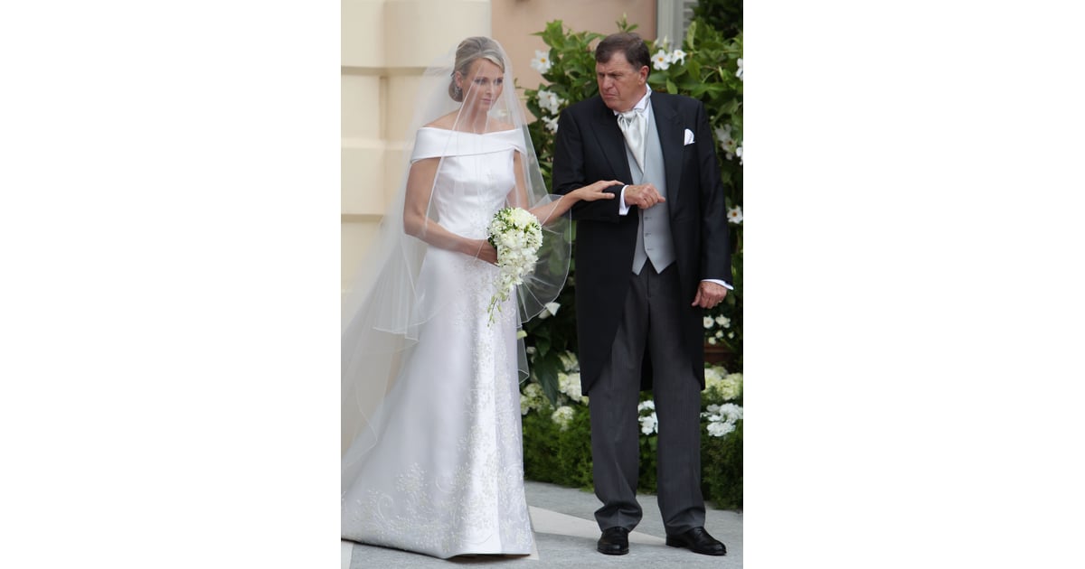 When She Wore That Wedding Gown | Princess Charlene's Style | POPSUGAR ...