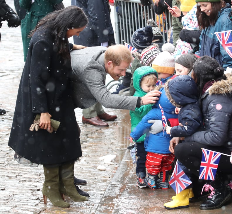 When He Braved the Snow and Met Adorable Toddlers in Bristol