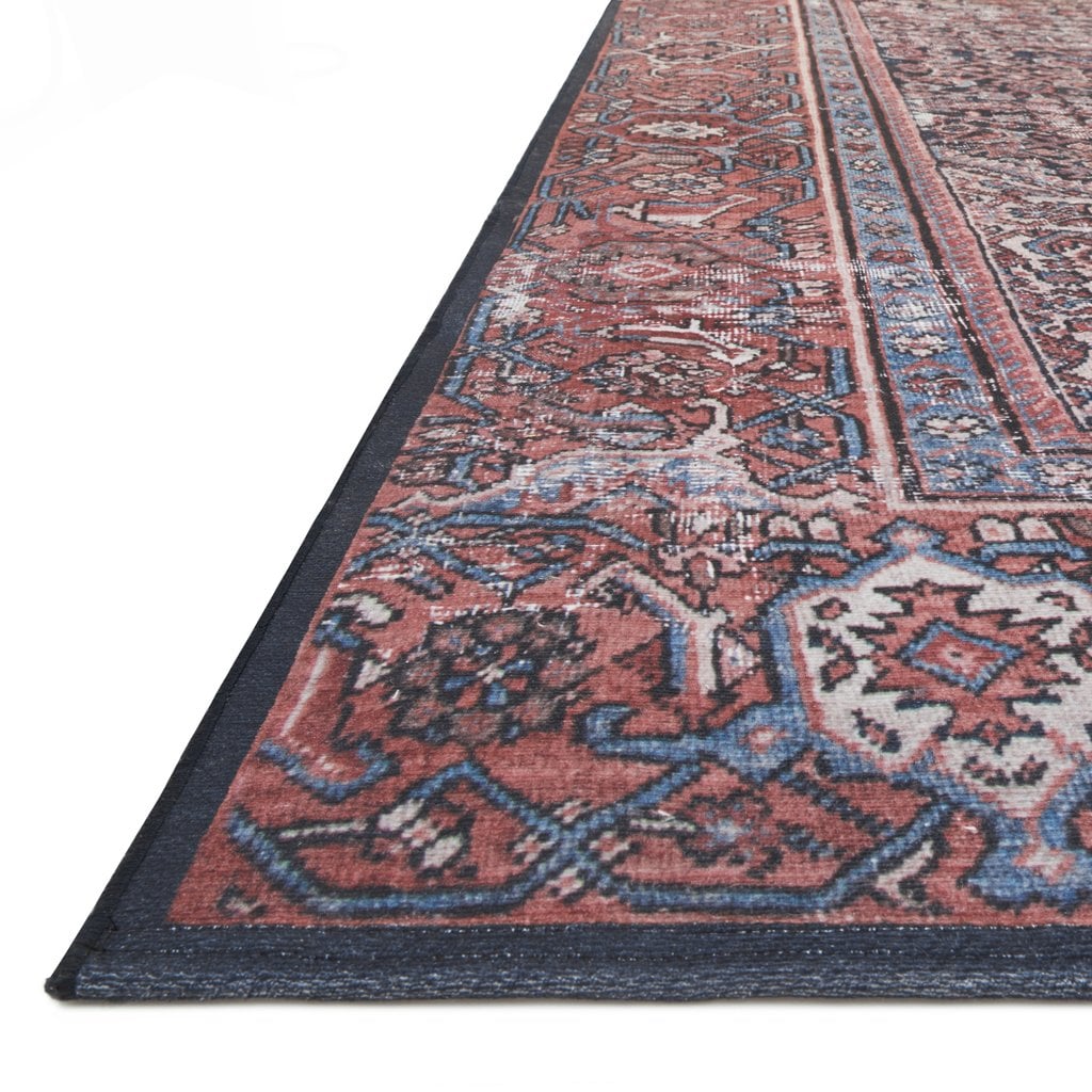 Lucca Navy Red Rug
