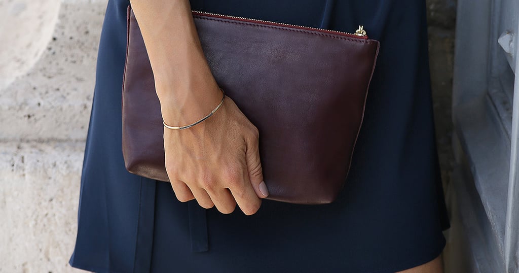 Cuyana Leather Zipper Pouch