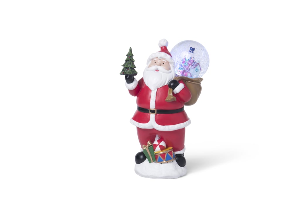 HomeGoods Ceramic Santa Figurine With Snow Globe ($20) HomeGoods Ceramic Santa Figurine With Snow Globe ($20)