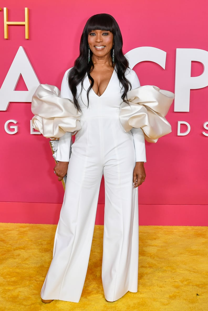 PASADENA, CALIFORNIA - FEBRUARY 25:  Angela Bassett arrives to the 54th Annual NAACP Image Awards at Pasadena Civic Auditorium on February 25, 2023 in Pasadena, California. (Photo by Aaron J. Thornton/Getty Images)