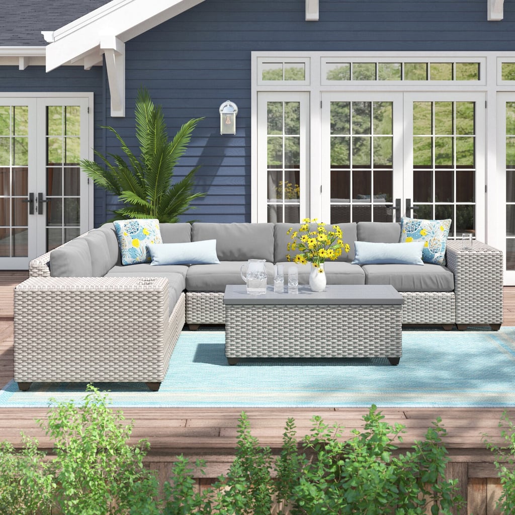 Merlyn 9 Piece Sectional Seating Group With Cushions Best Patio and