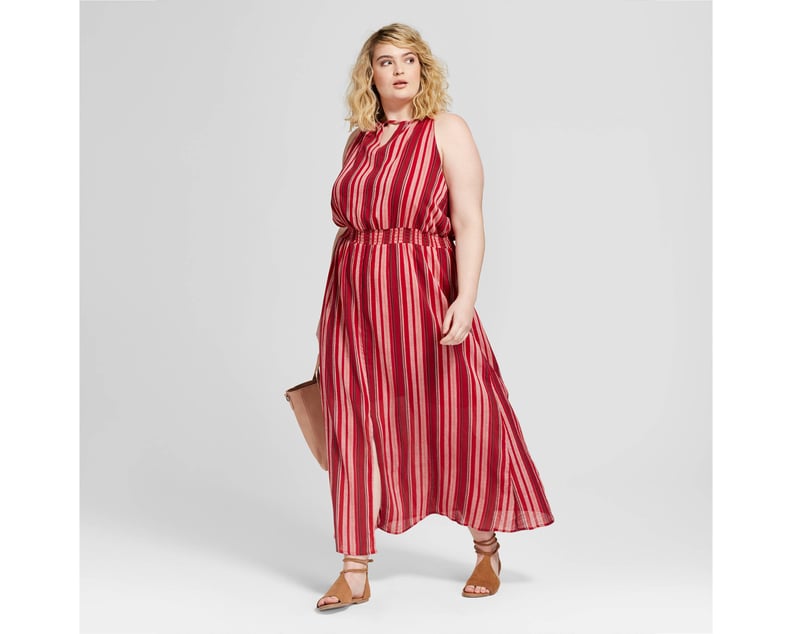 Women's Plus Size Stripe Maxi Dress