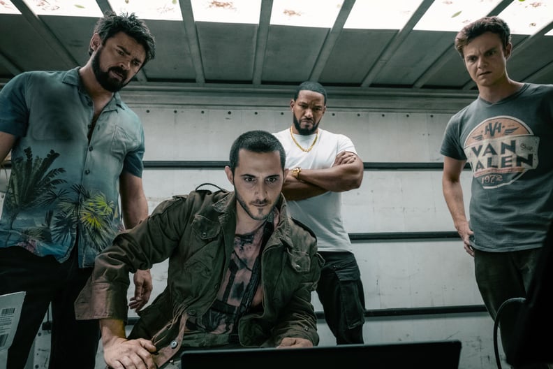 THE BOYS, from left: Karl Urban, Tomer Capon, Laz Alonso, Jack Quaid,  'Get Some', (Season 1, ep. 103, aired July 26, 2019). photo: Jan Thijs / Amazon / courtesy Everett Collection
