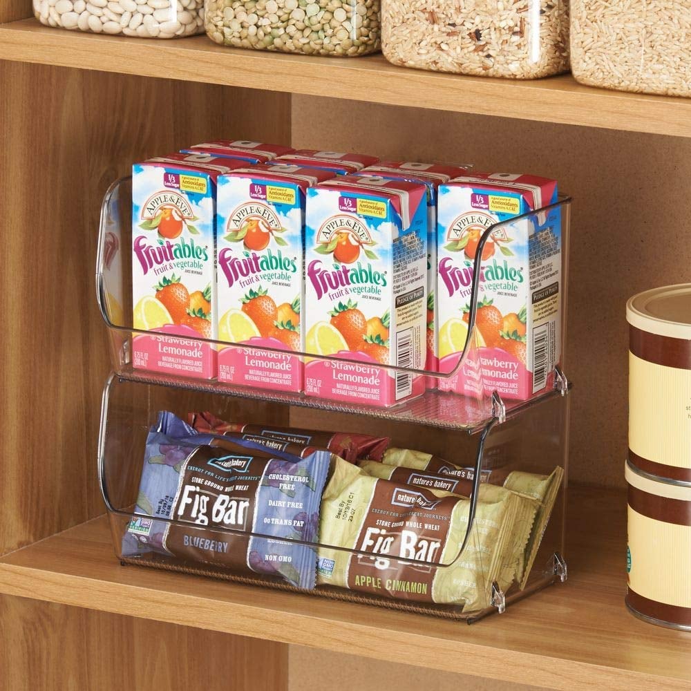 Small Household Stackable Plastic Food Storage Organizers Best Space