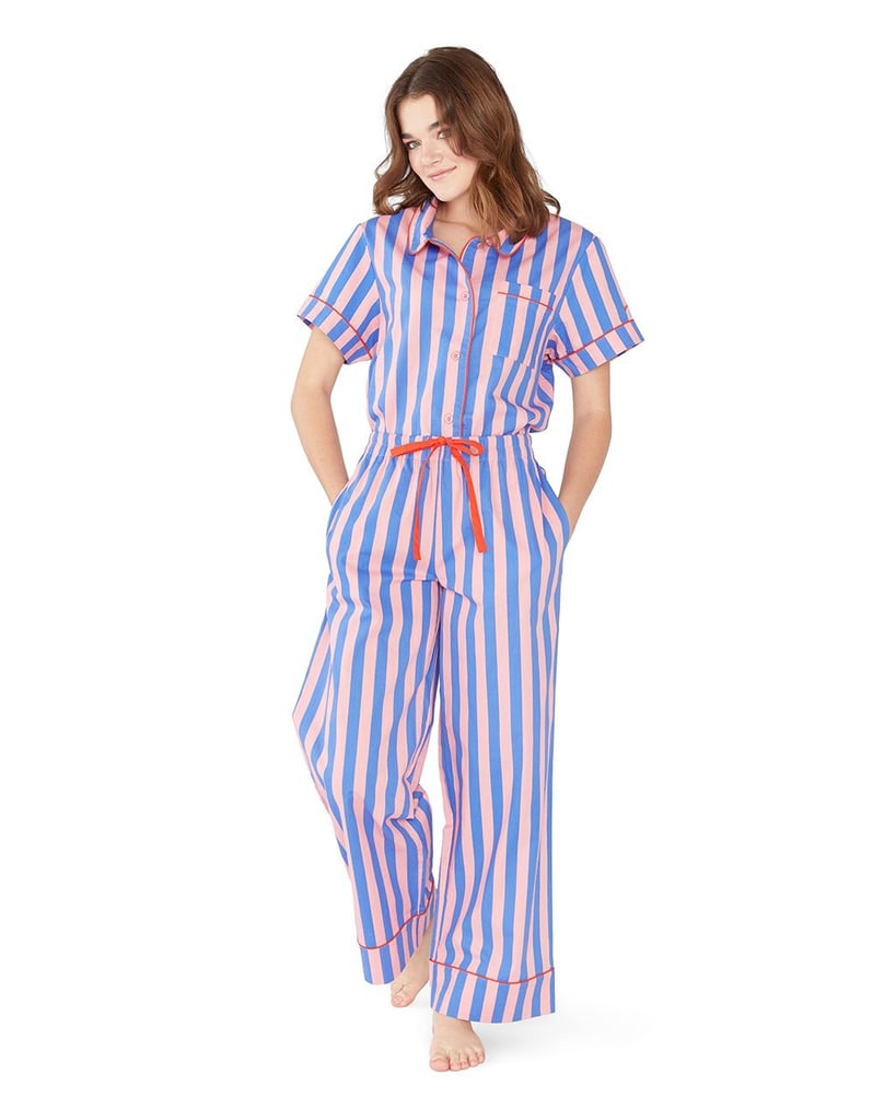 Ban.do Indigo & Sleepy Pink Short Sleeve Sleep Top and Sleep Pant