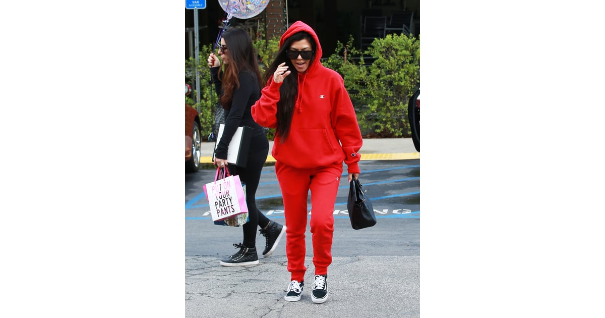 champion red sweatsuit