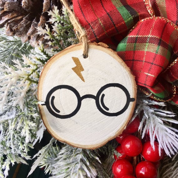Harry Potter Wood Slice Ornament