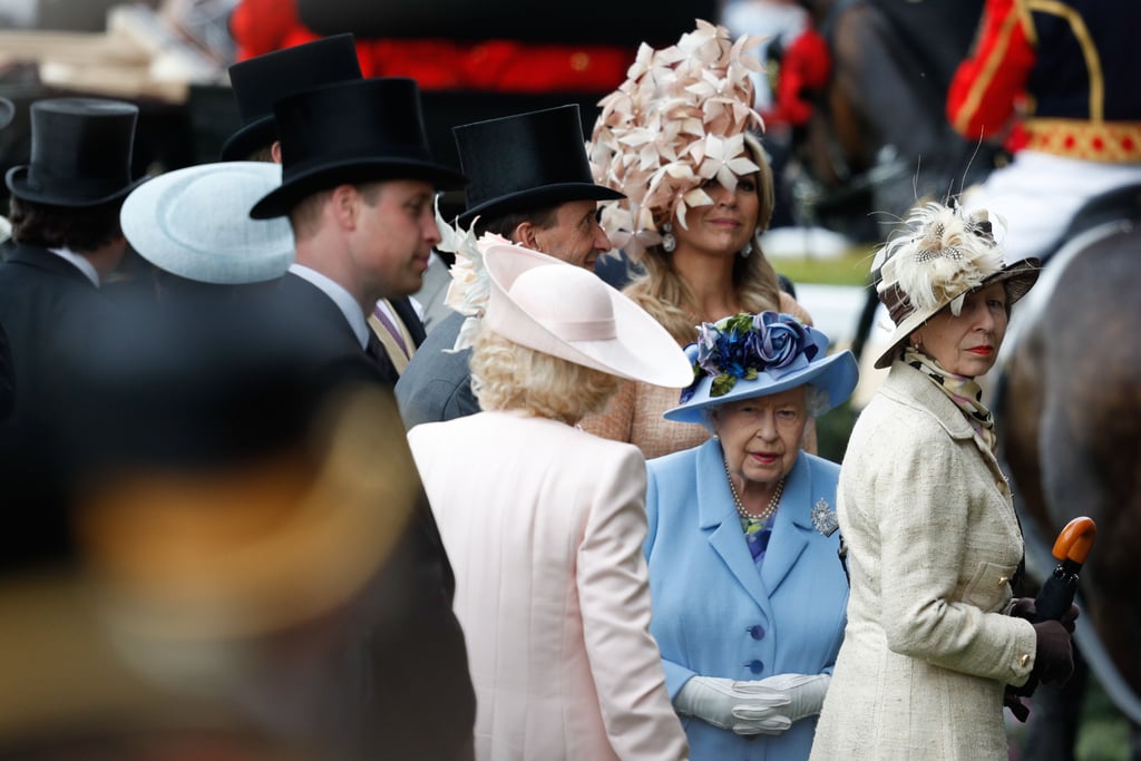 Queen Maxima of the Netherlands, Queen Elizabeth II, and Princess Anne