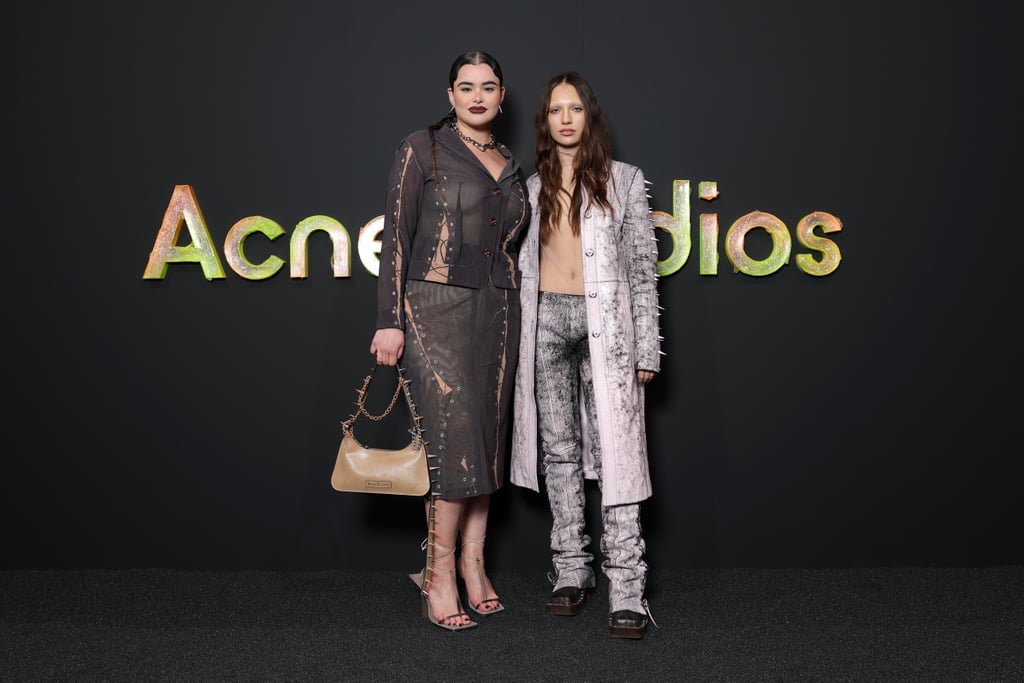 Barbie Ferreira and Maddie Zeigler at the Acne Show at Paris Fashion Week