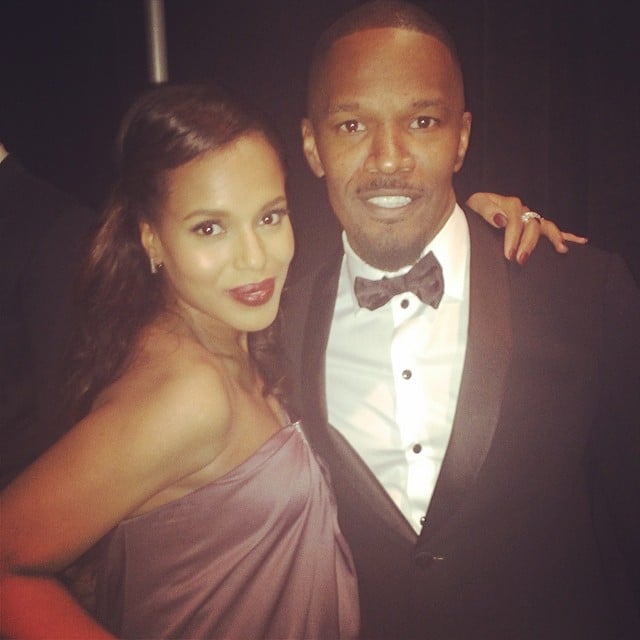 Kerry Washington posed backstage alongside Jamie Foxx.
Source: Instagram user kerrywashington