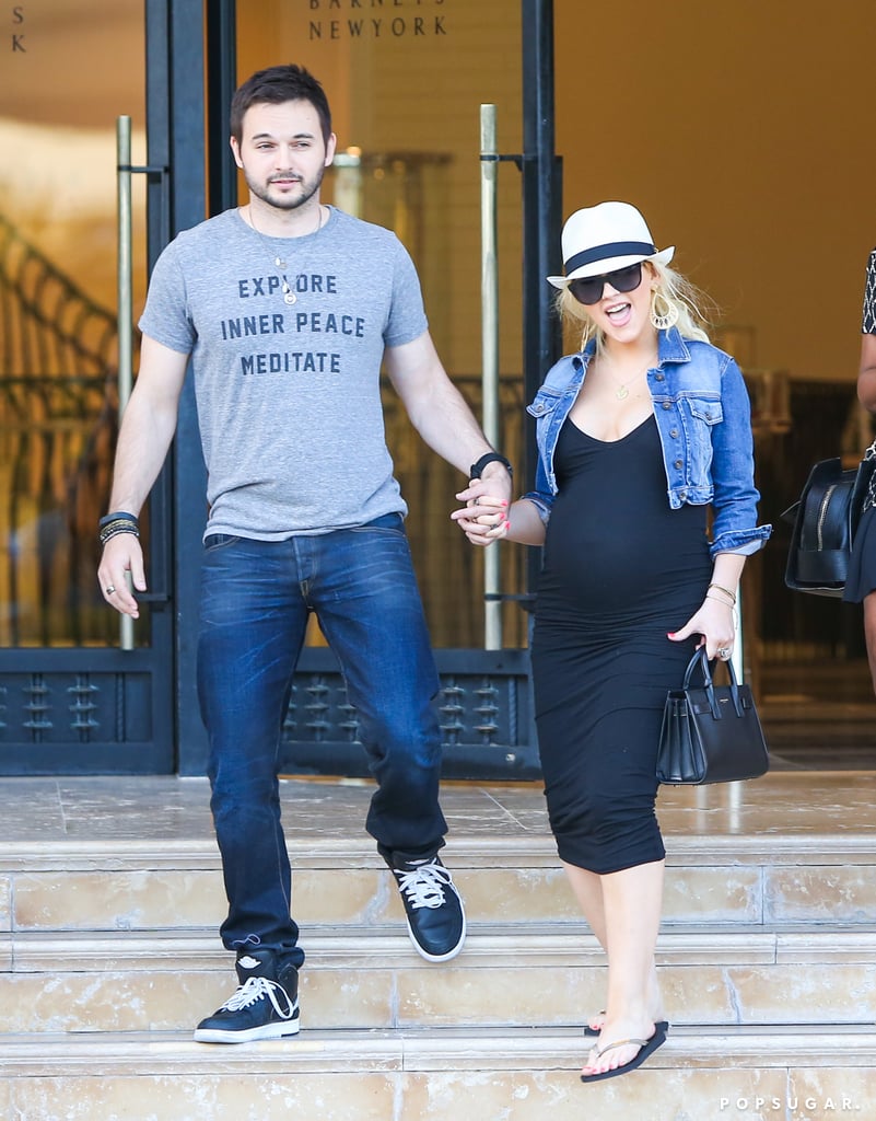 Pregnant Christina Aguilera With Matt Rutler