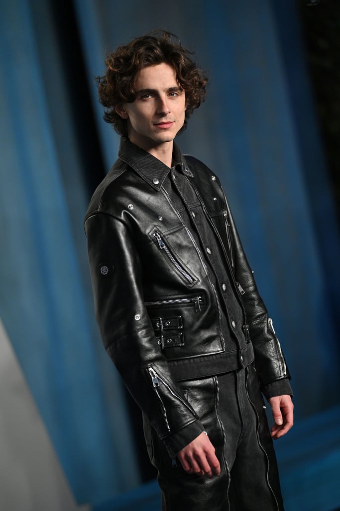 Timothée Chalamet's Biker Outfit at the Oscars Afterparty