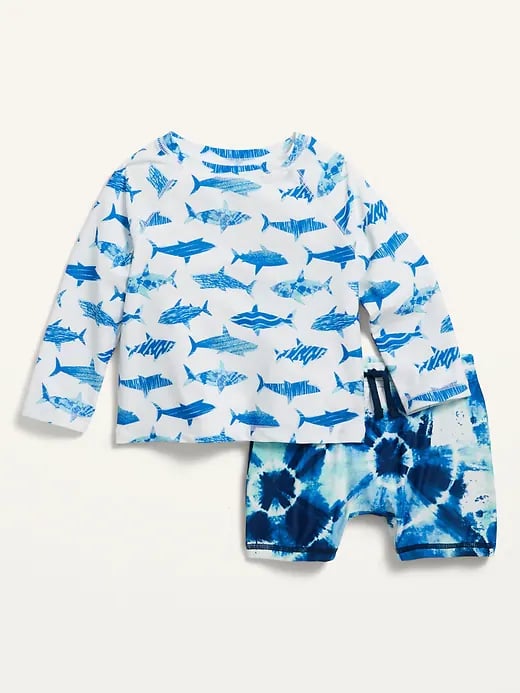 Old Navy Rashguard & Trunks 2-Piece Swim Set