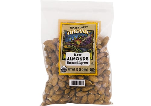 Trader Joe's Organic Raw Almonds ($8)