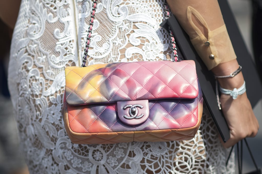 A classic Chanel purse is Summer ready with a colorful update.