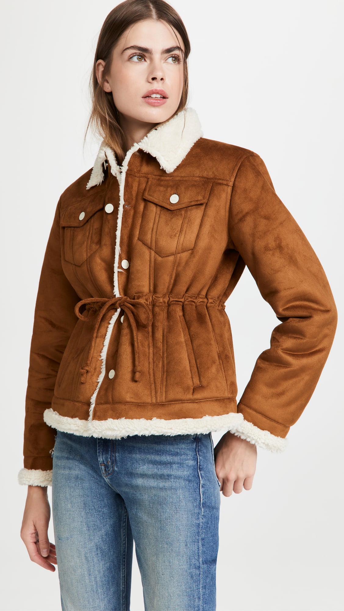 Sfera vest WOMEN FASHION Jackets Fur Brown M discount 69% 