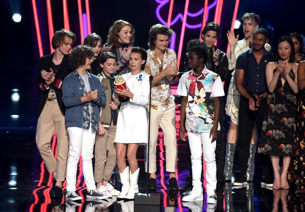 Stranger Things Cast Speech at 2017 MTV Movie and TV ...