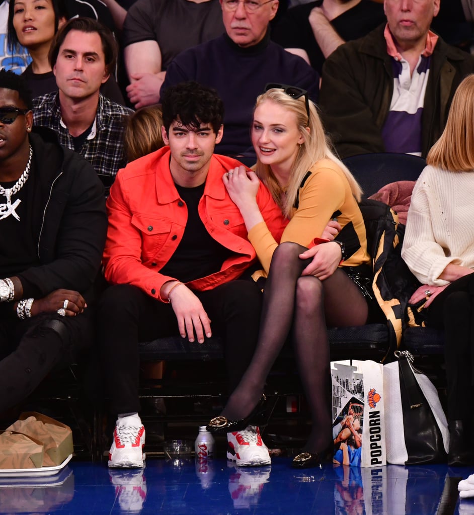 Joe Jonas and Sophie Turner at Basketball Game March 2019