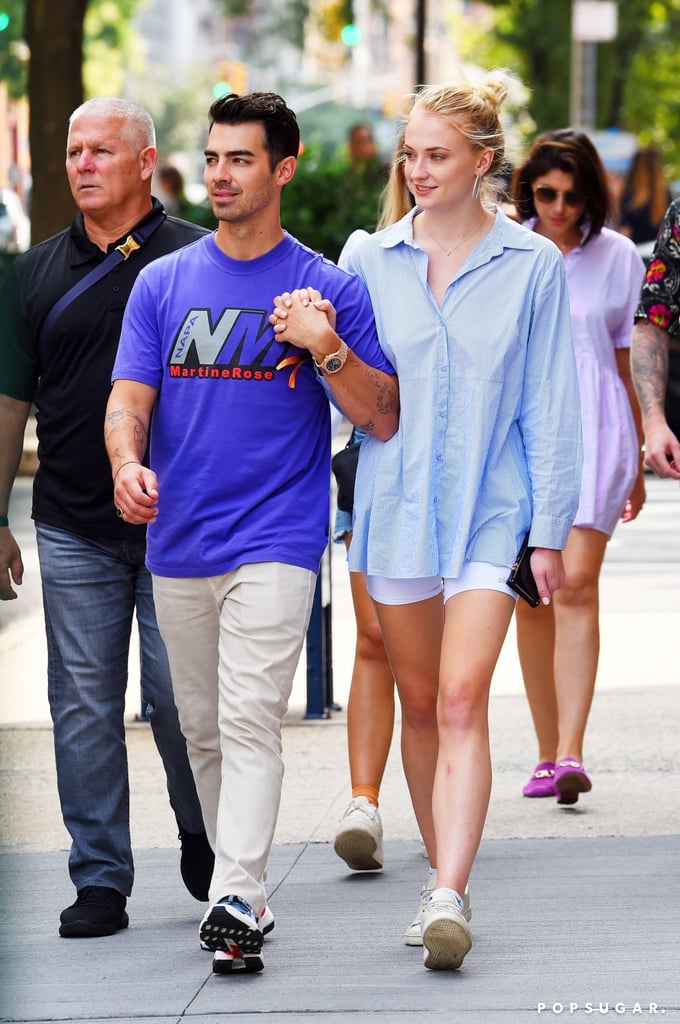 Joe Jonas and Sophie Turner Wearing Party Hats in NYC 2019