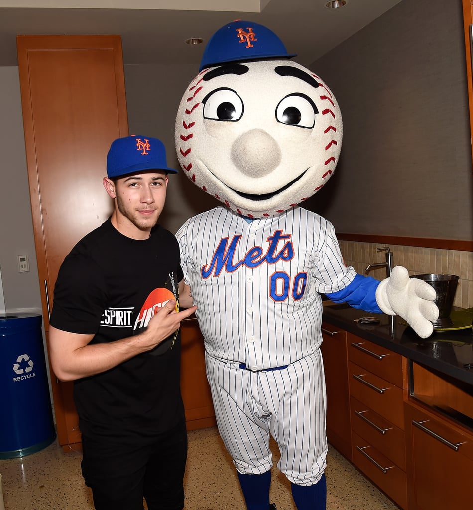 Demi Lovato and Nick Jonas at New York Mets Game July 2016