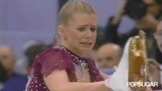 As the world got to see her ugly cry face, Tonya pleaded with the judges. Would they let her fix her skate?