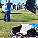 Mom Napping During Kid's Soccer Game