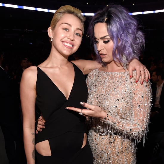 Miley Cyrus and Katy Perry at the Grammy Awards 2015
