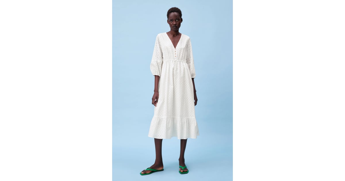 Zara Openwork Embroidered Dress The Best Dresses From Zara 2021