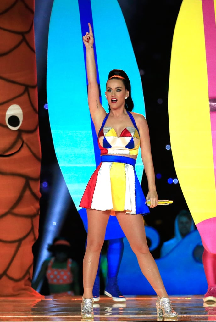 Katy Perry's Makeup at Super Bowl 2015