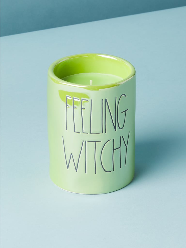A Frankenstein-esque Candle: Rae Dunn "Feeling Witchy" Candle