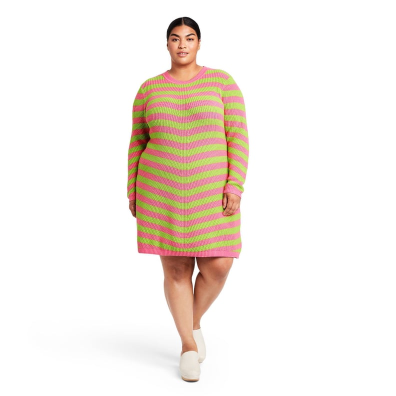 Victor Glemaud x Target Striped Long Sleeve Sweater Dress