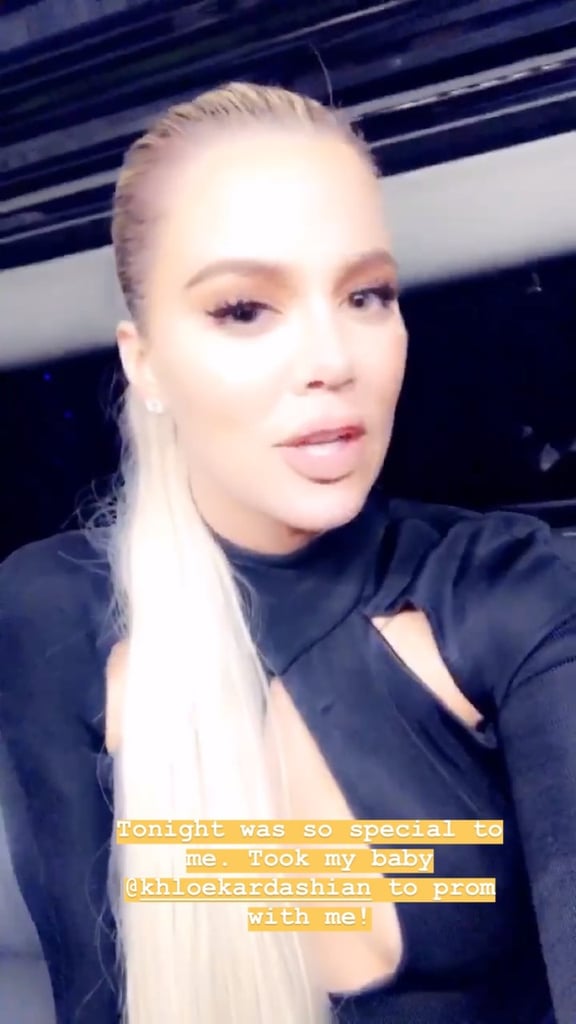 Khloe Kardashian Goes to Prom With a Fan June 2019