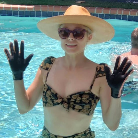 Why Does Kristen Bell Wear Gloves in the Pool?