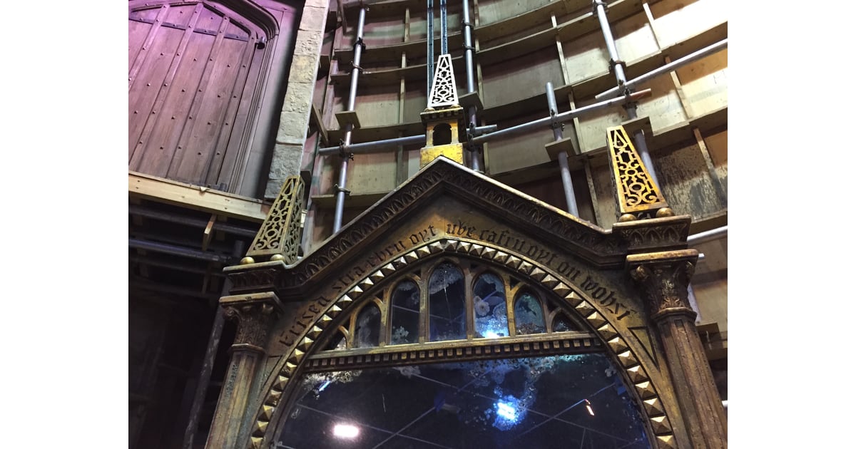 The Mirror of Erised is just as impressive in real life as in the Harry Potter Studio Tour in