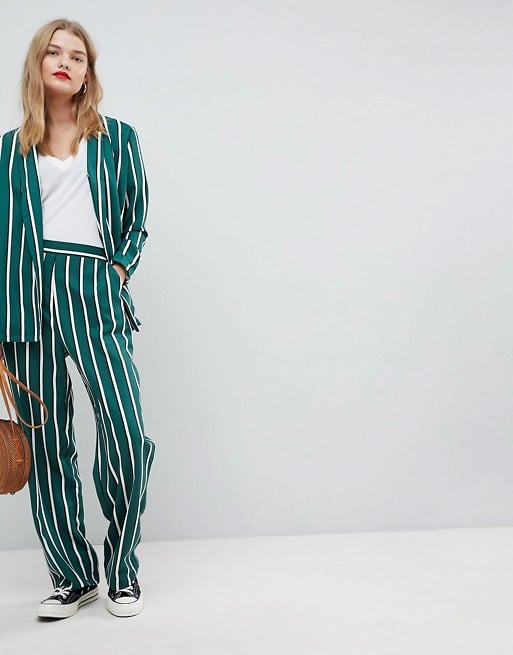 ASOS Suit in Green Stripe