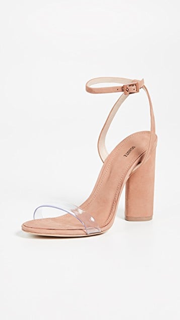 Schutz Geisy PVC Block Heel Sandals
